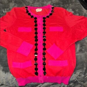 Preloved Kate Spade cardigan pink n red Armpit to armpit 18” X 23”L